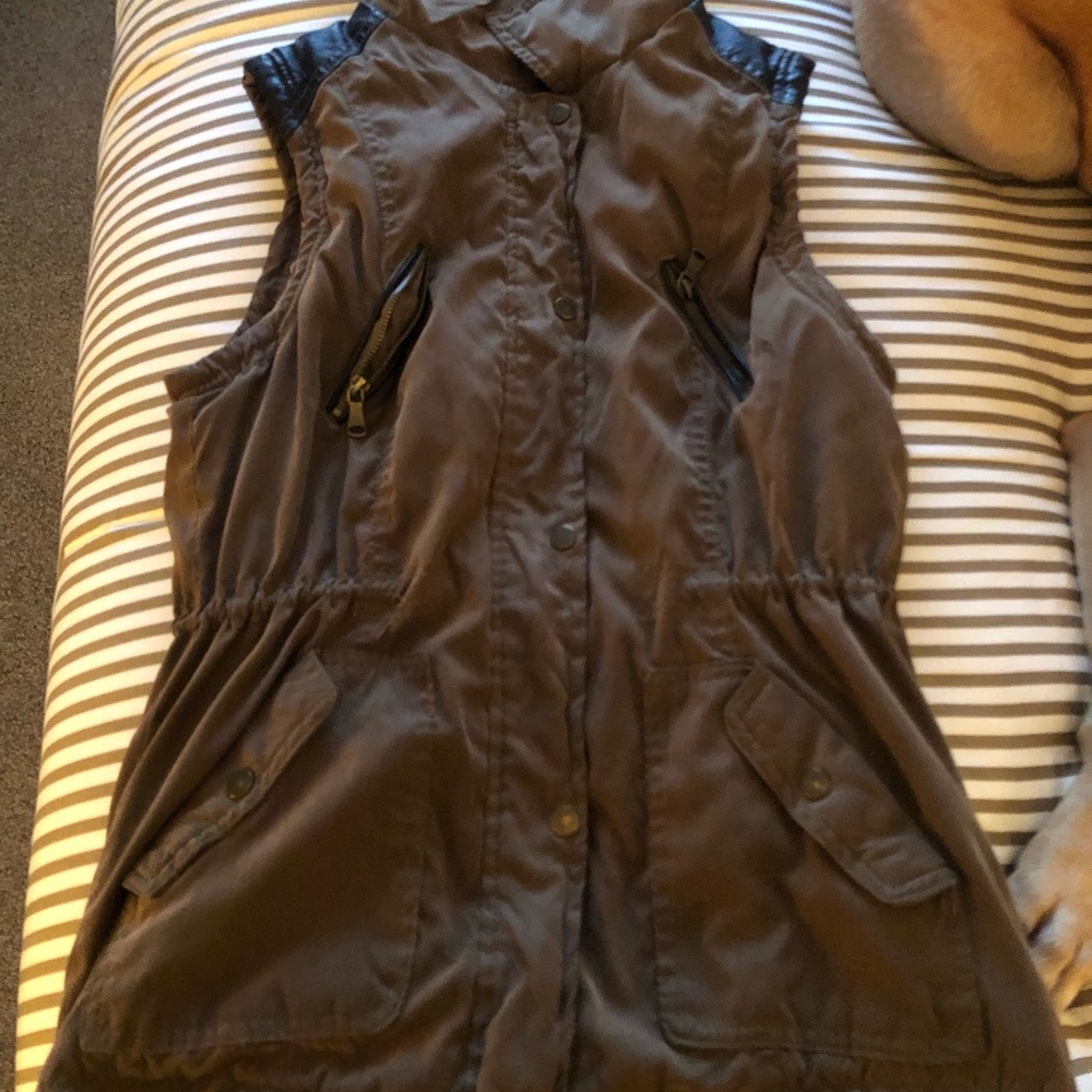 Large, Royalty for Me, olive green vest